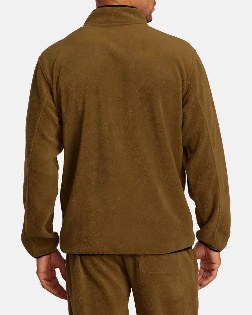 RVCA VA ESSENTIAL MICRO FLEECE - CAMEL