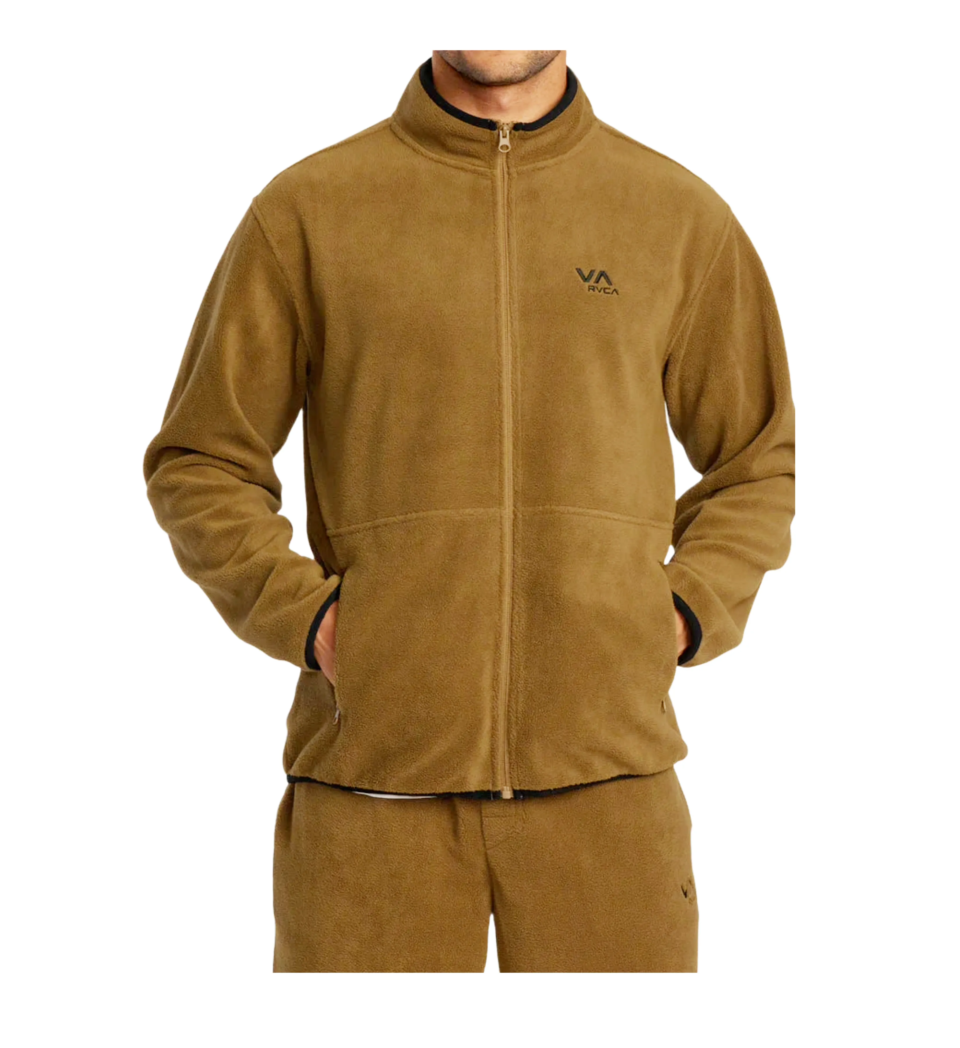 RVCA VA ESSENTIAL MICRO FLEECE - CAMEL