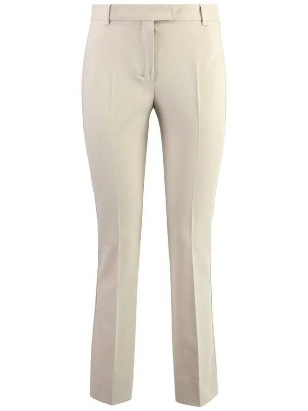 'S Max Mara Stretch Viscose Trousers With Flared Hem