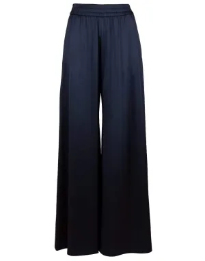 Silk Wide Leg Sweatpants