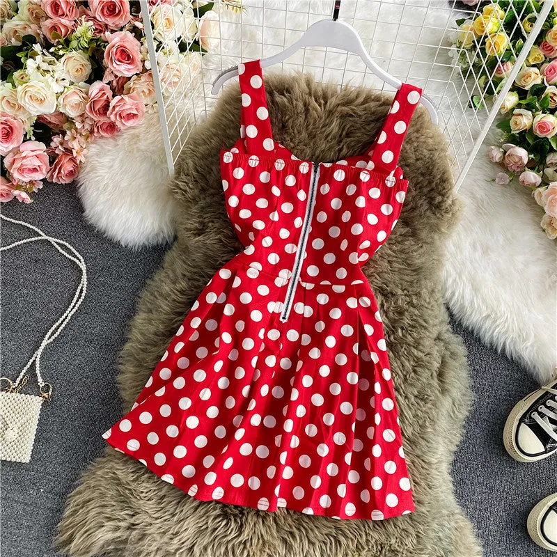 Sleeveless Pattern Printed Halter A-line Dress
