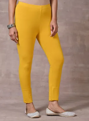 Sofia Yellow Skinny Fit Leggings for Women