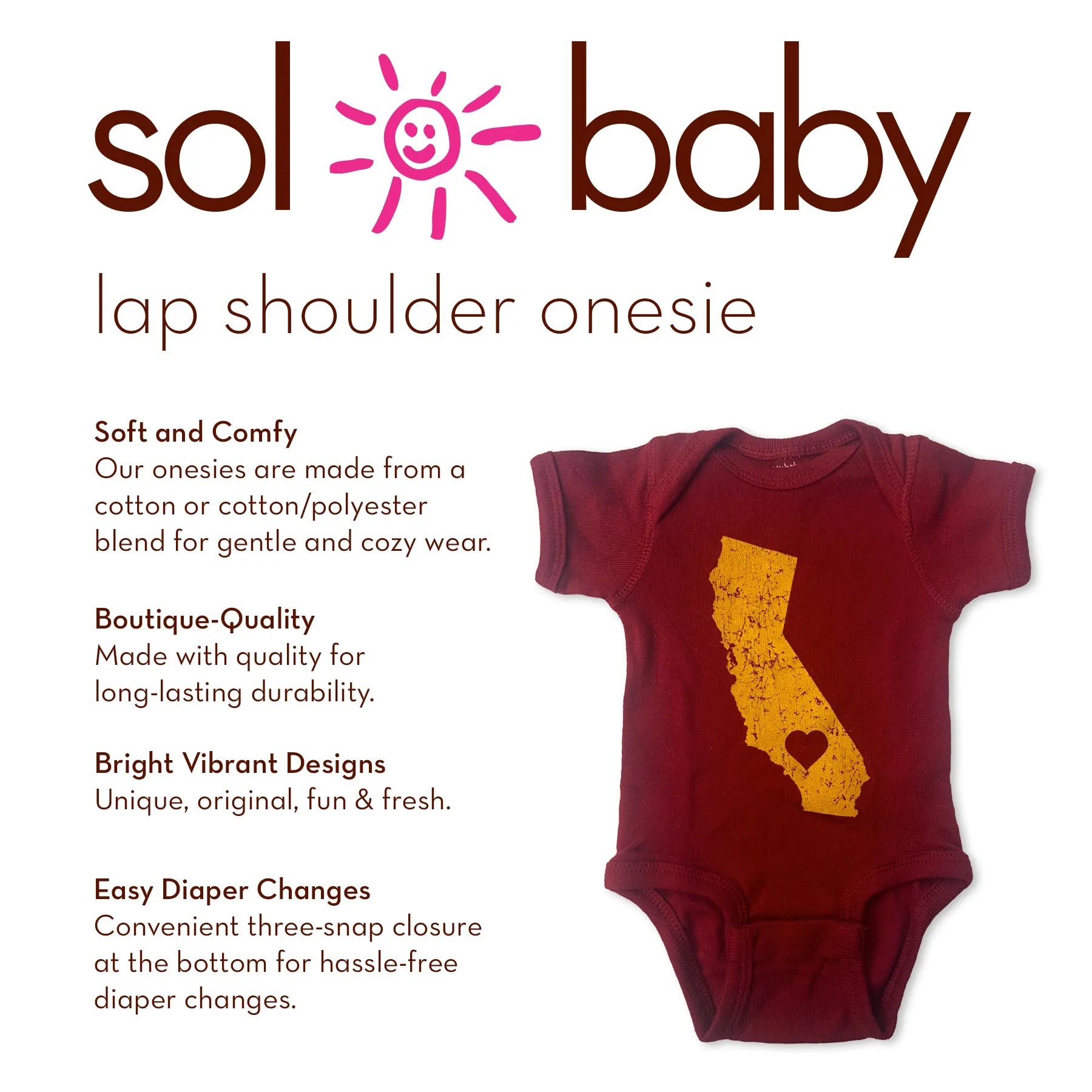 Sol Baby California Love Trojan Inspired Bodysuit