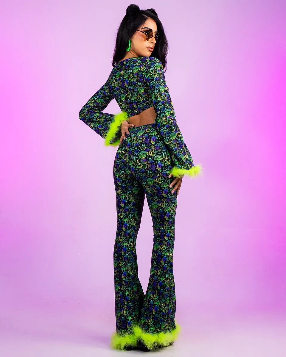Sonic Shroom Flare Pants