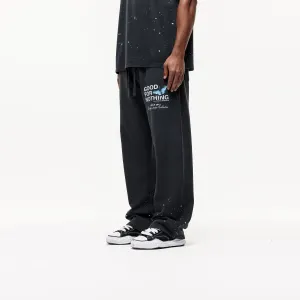 Studio Butterfly Washed Black Sweatpants