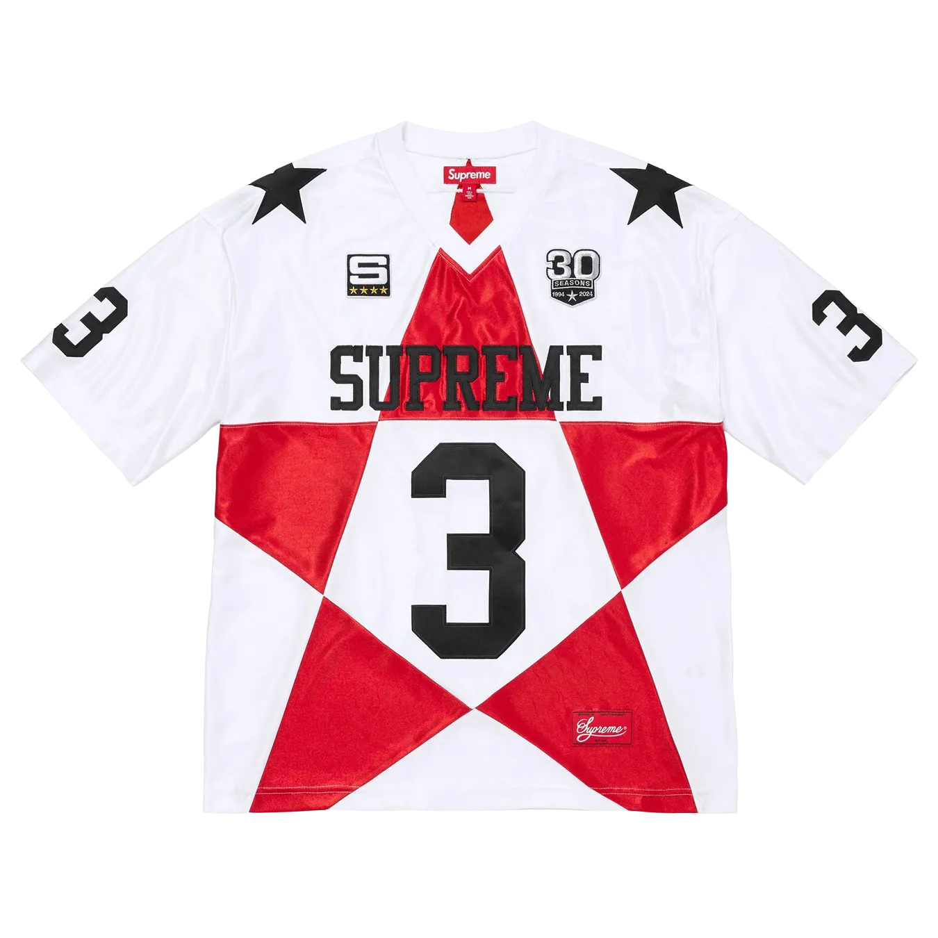 Supreme Star Football Jersey 'White'