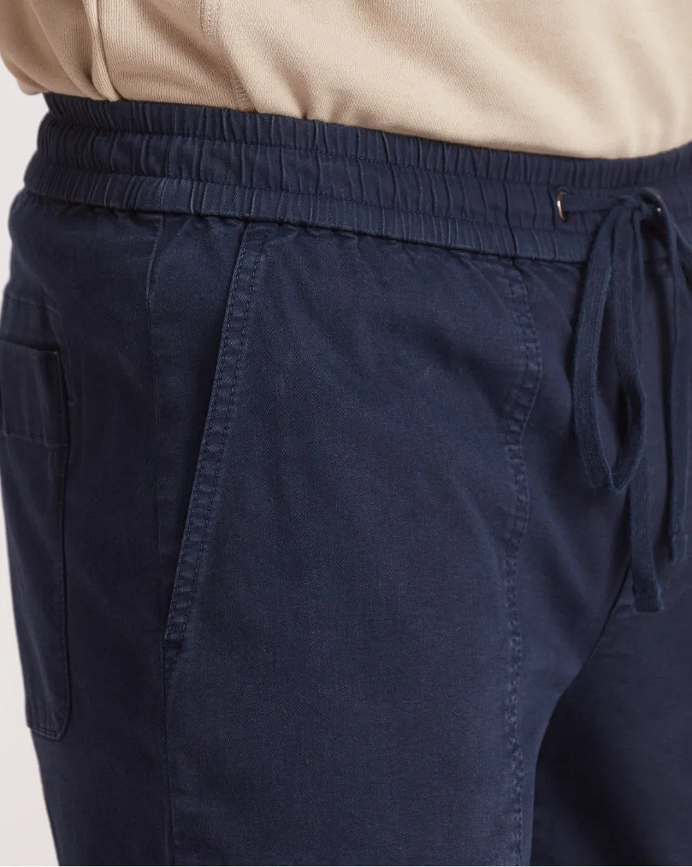 Tapered Fit Casual Joggers - Navy