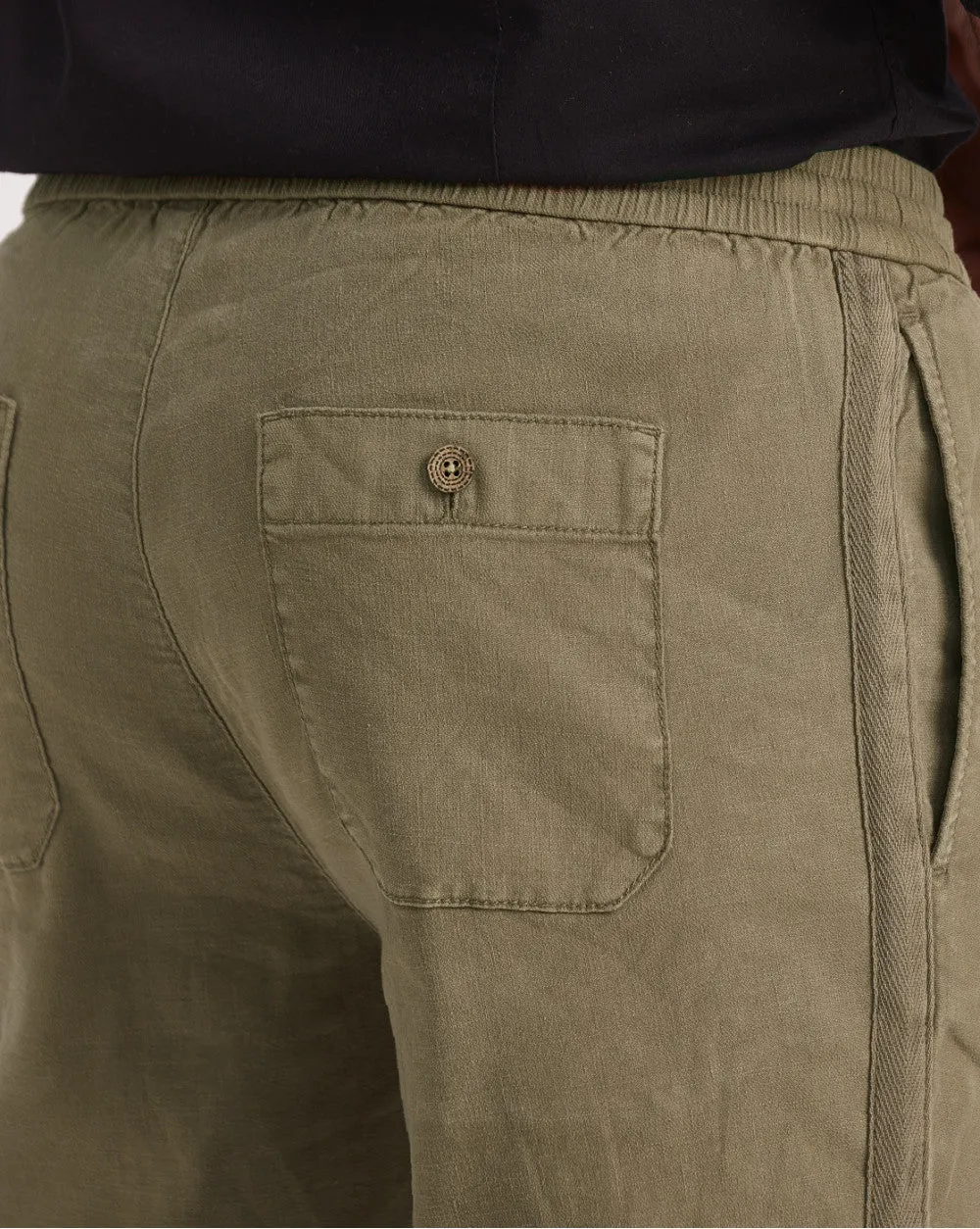 Tapered Fit Comfort Pants - Army Green