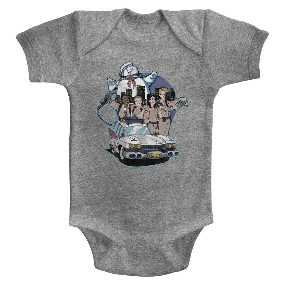 The Real Ghostbusters Bustin' Buddies Baby Bodysuit