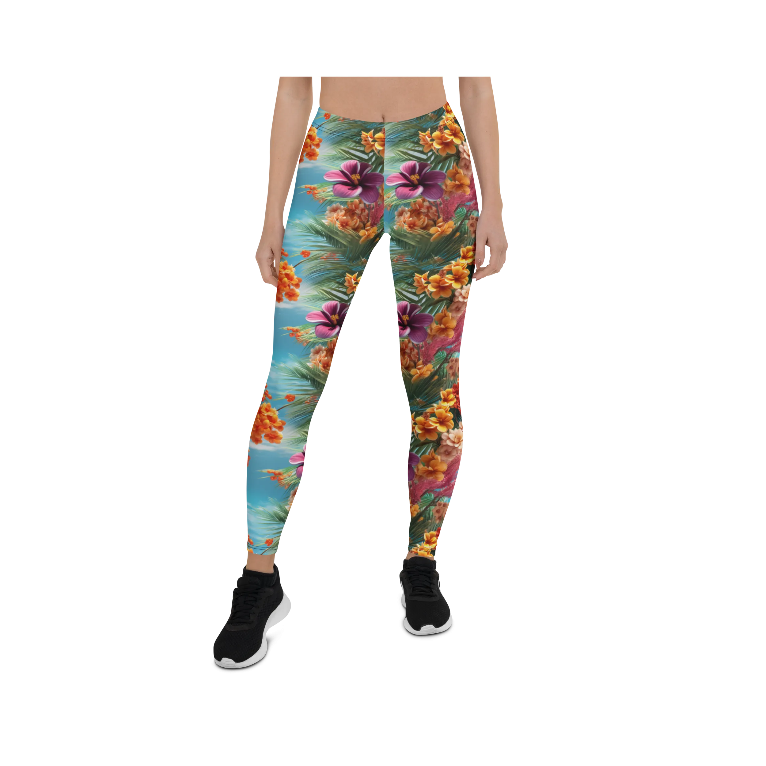 Tropical Island Flower Leggings