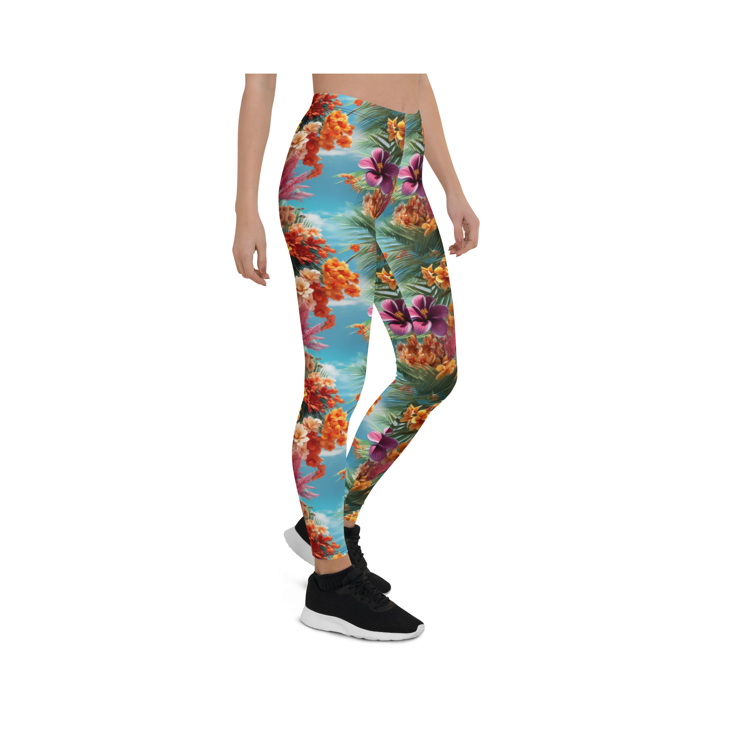 Tropical Island Flower Leggings