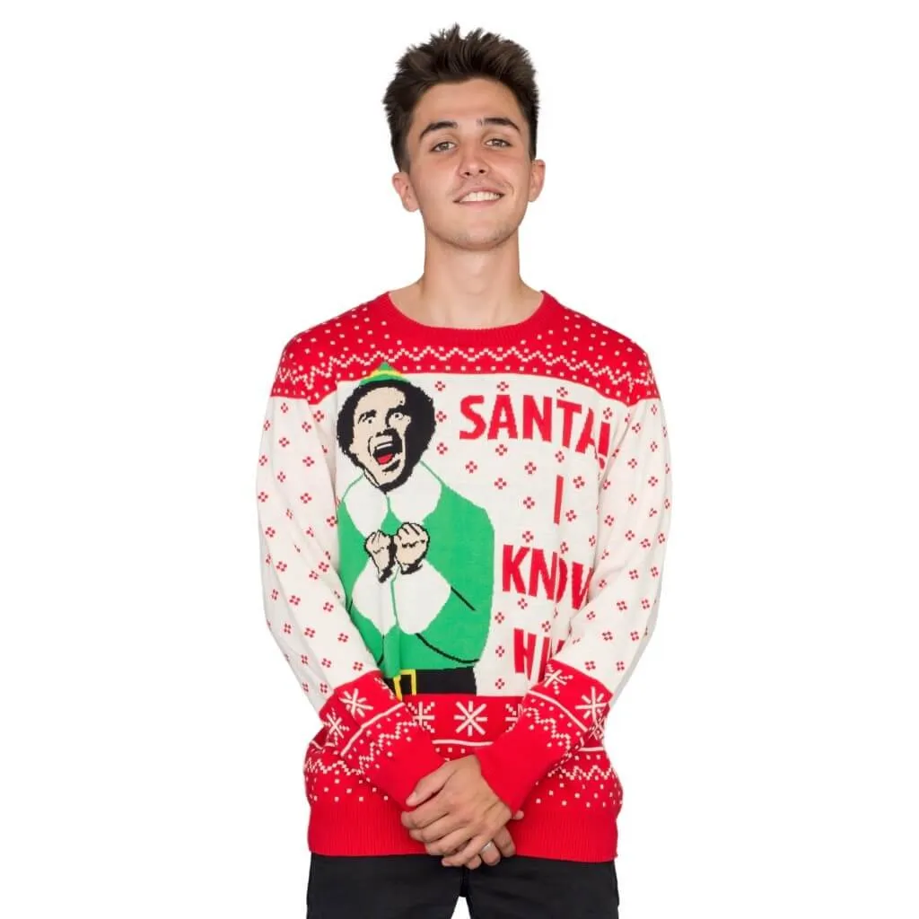Ugly Christmas Sweater JulesRoche Licensed Buddy Elf Design