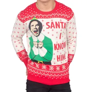 Ugly Christmas Sweater JulesRoche Licensed Buddy Elf Design