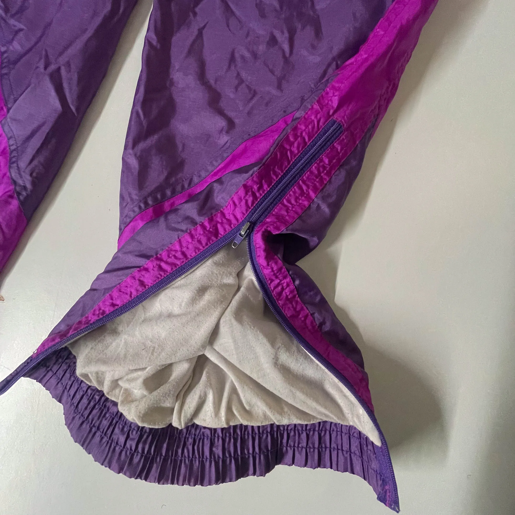 Vintage Etire le style sportif purple windbreaker drawstring sweatpant in M|3753
