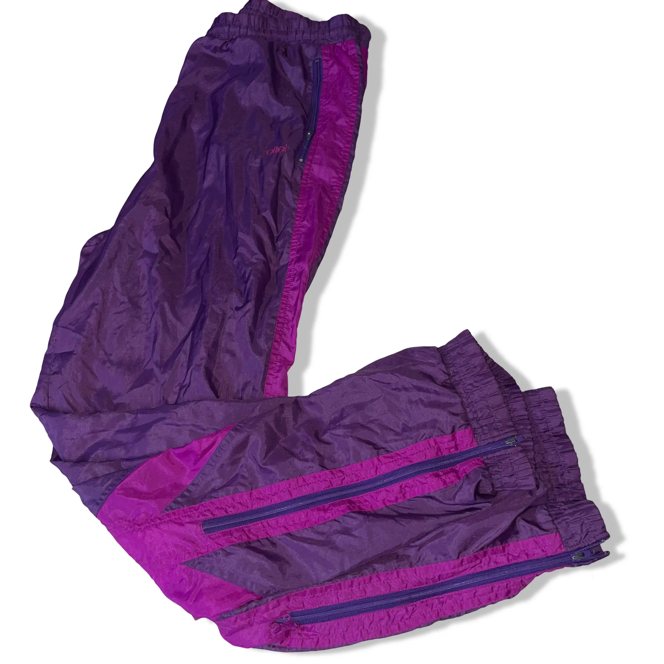 Vintage Etire le style sportif purple windbreaker drawstring sweatpant in M|3753