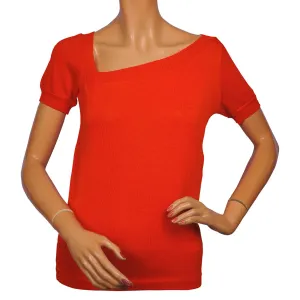 Vintage Yves Saint Laurent Red Sweater Top 1980s Rive Gauche Paris - 36