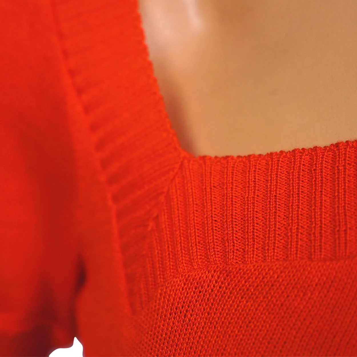 Vintage Yves Saint Laurent Red Sweater Top 1980s Rive Gauche Paris - 36