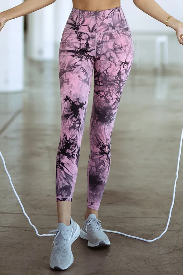 Wild and Free Active Tie-Dye Print Leggings