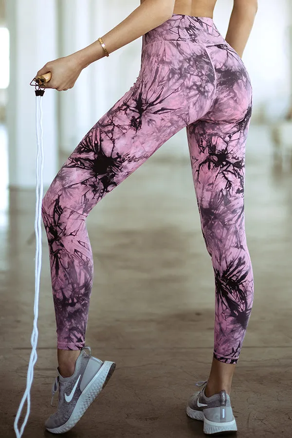 Wild and Free Active Tie-Dye Print Leggings