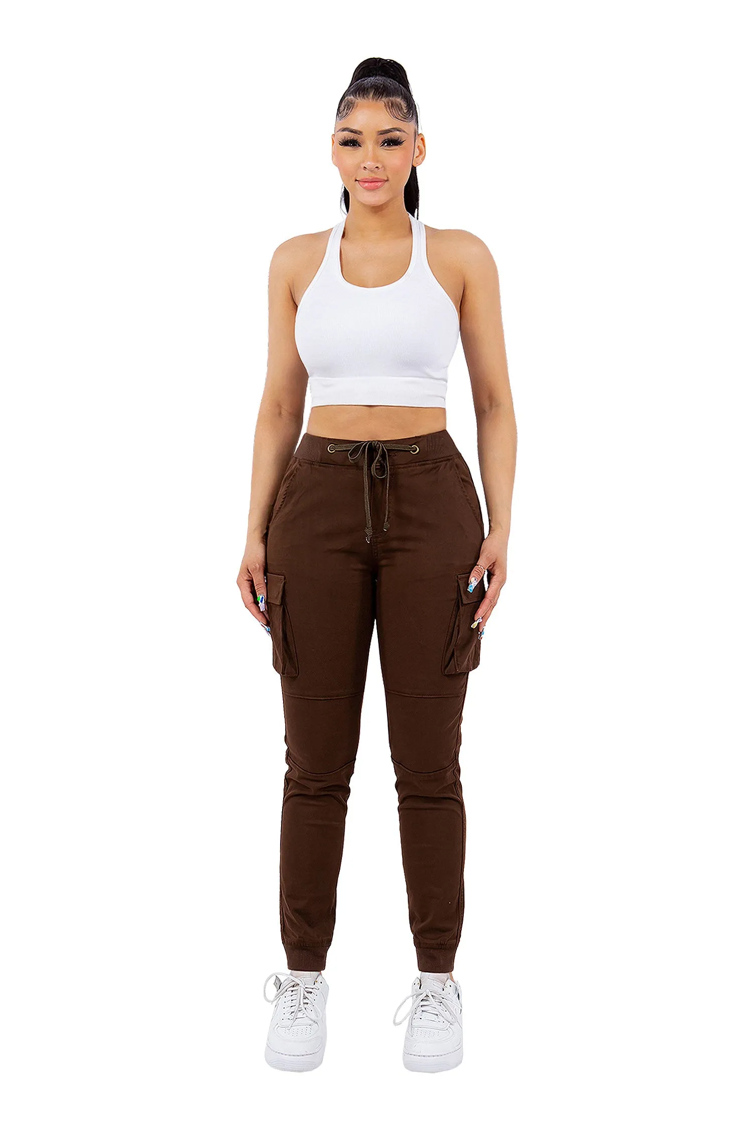 Women's Essential Colored Cargo Joggers (New Colorway)