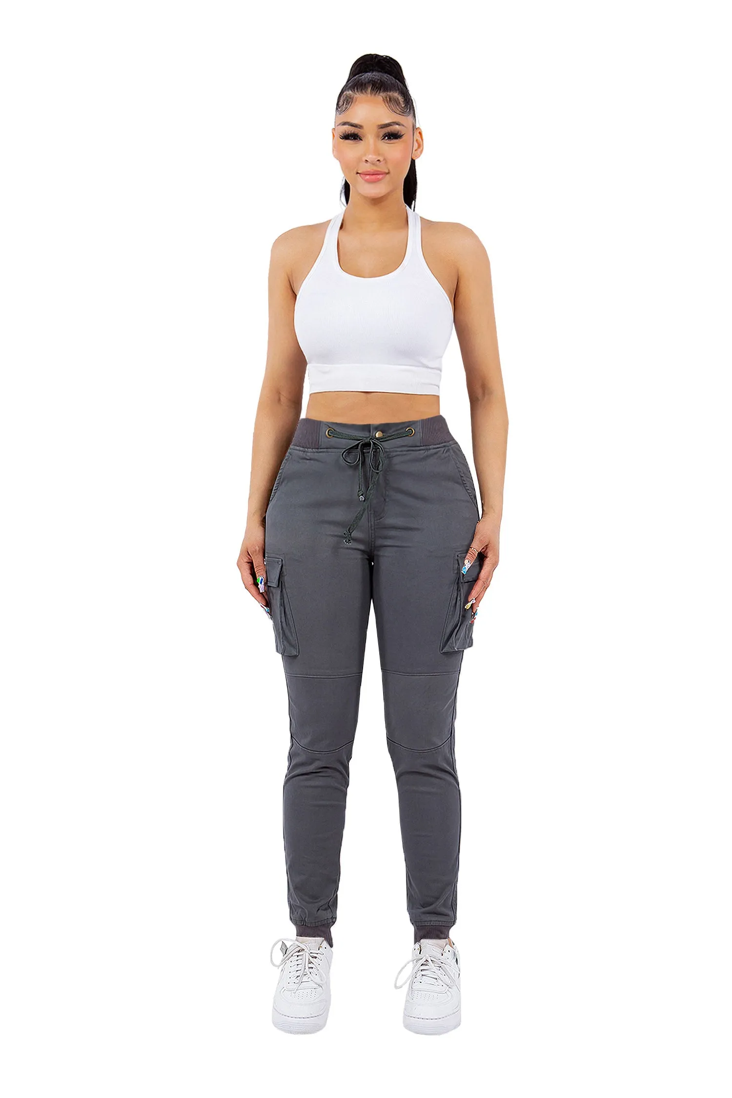Women's Essential Colored Cargo Joggers (New Colorway)