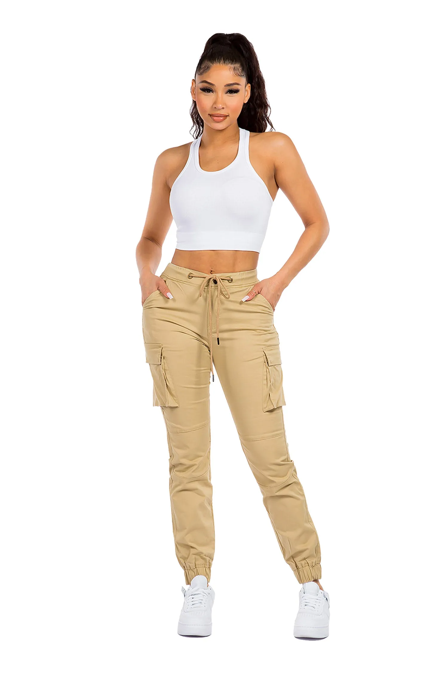 Women's Essential High Rise Cargo Joggers