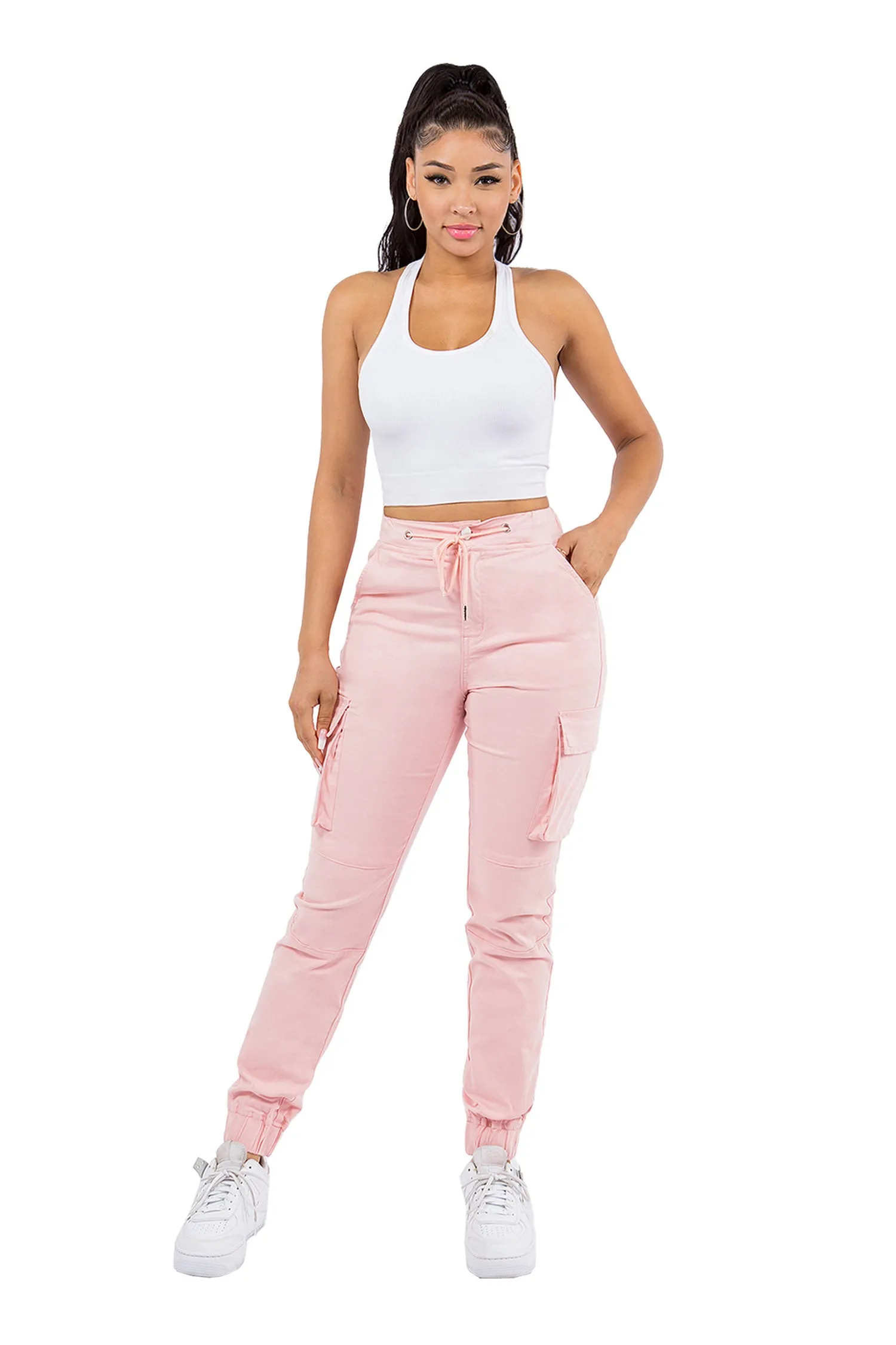 Women's Essential High Rise Cargo Joggers