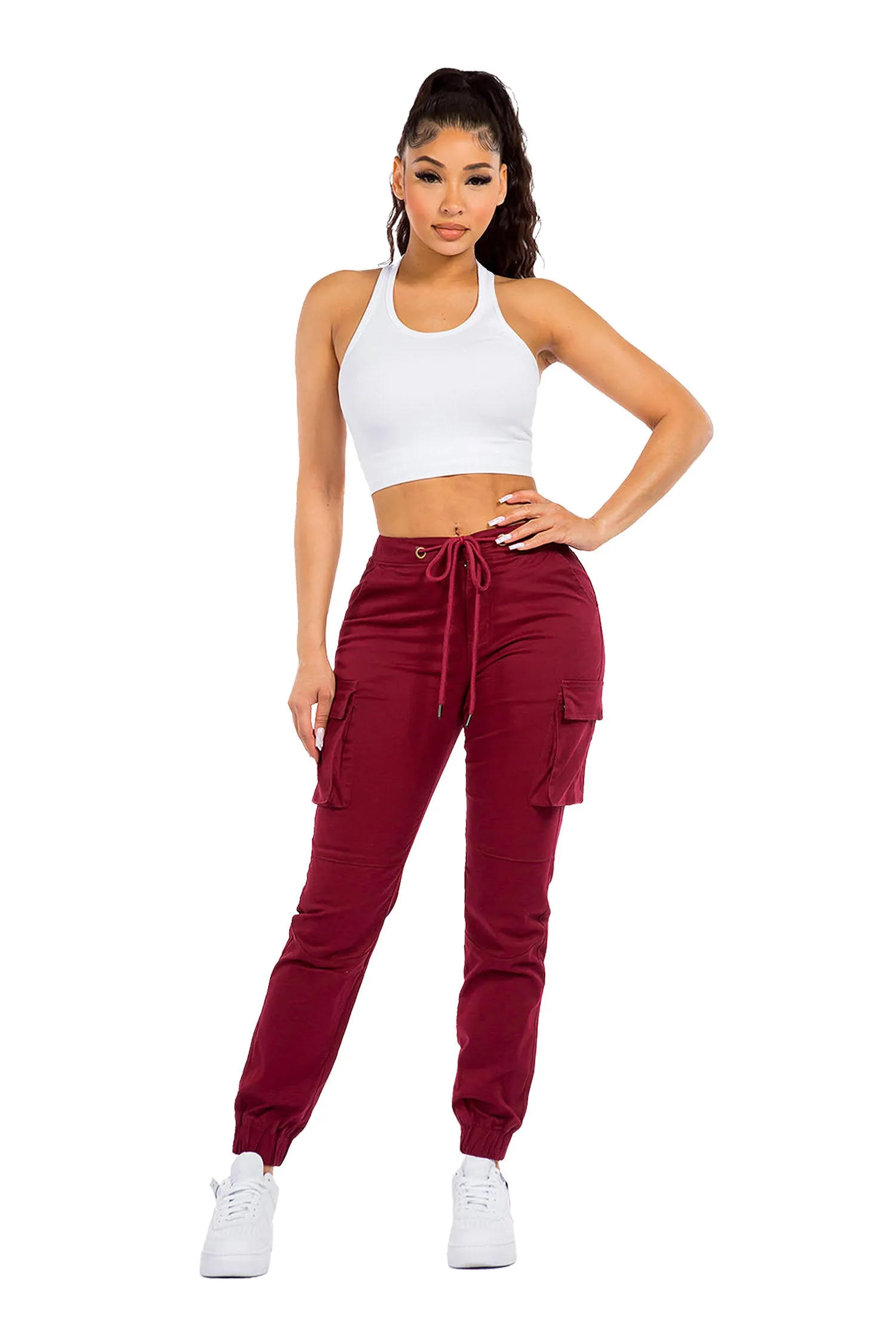 Women's Essential High Rise Cargo Joggers