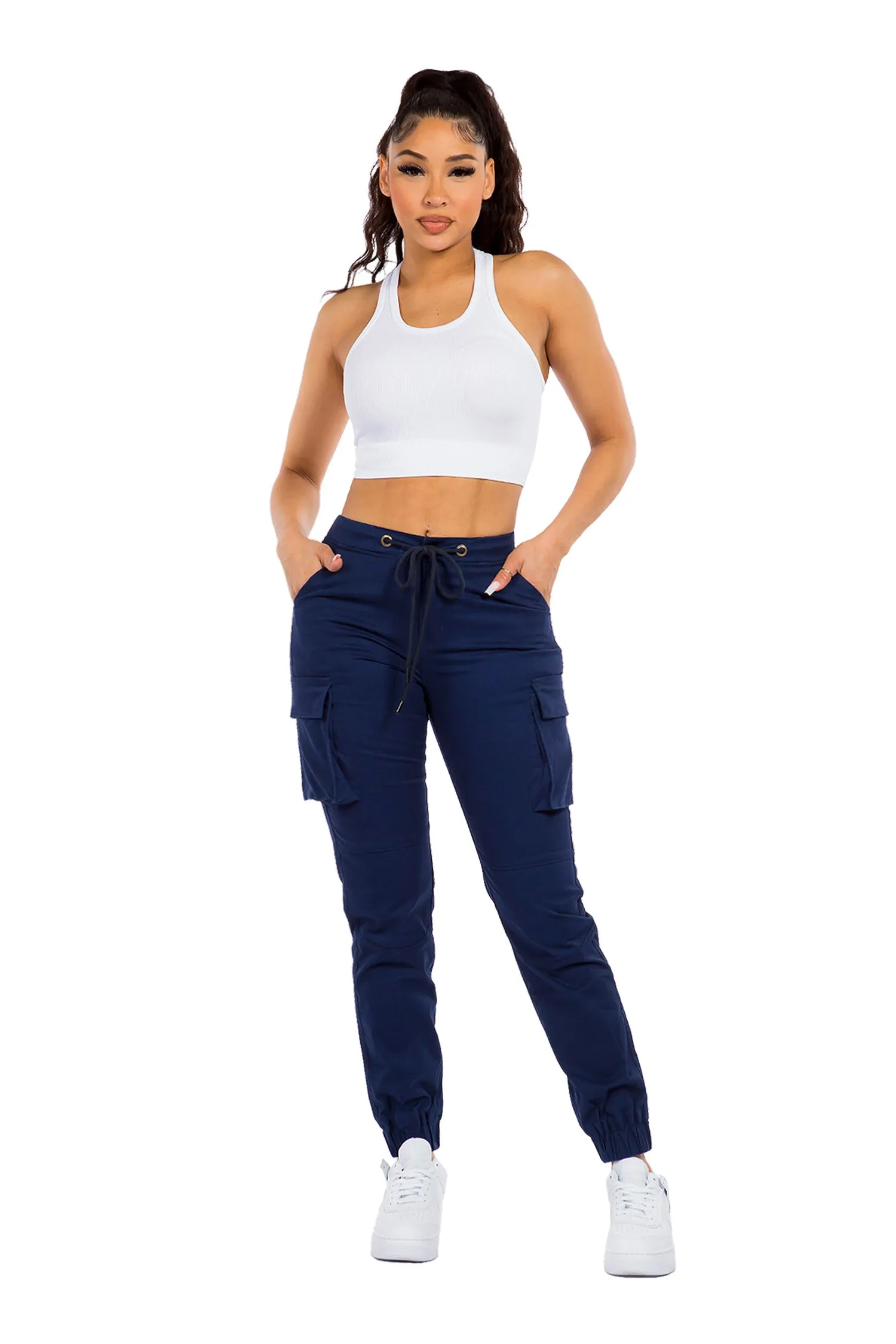 Women's Essential High Rise Cargo Joggers