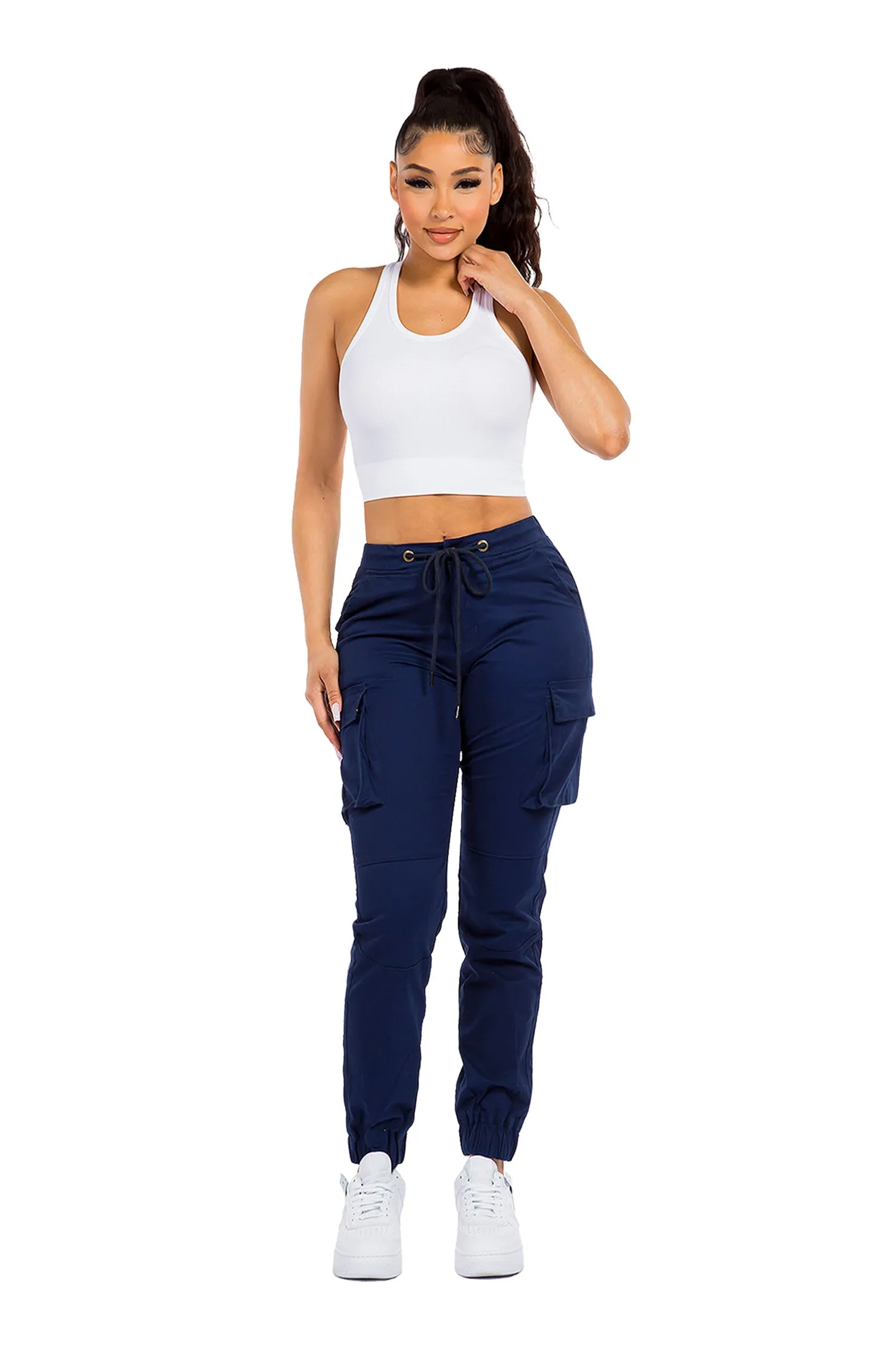 Women's Essential High Rise Cargo Joggers