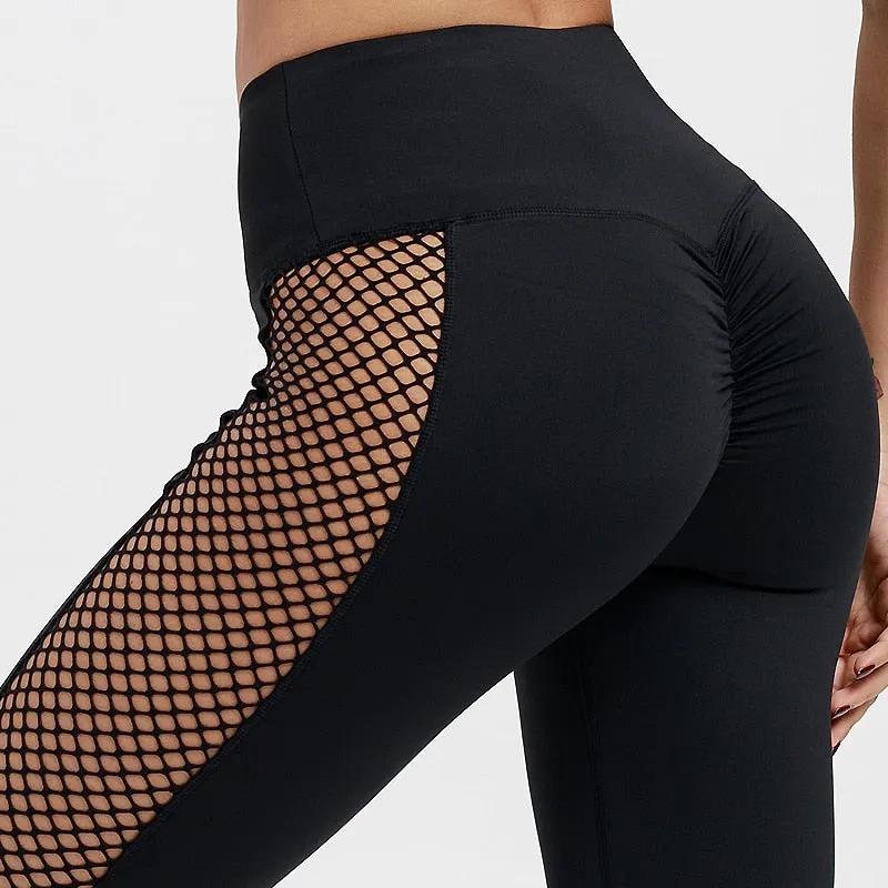 Women's Fitness Polyester High Waist Leggings