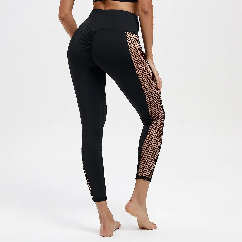 Women's Fitness Polyester High Waist Leggings