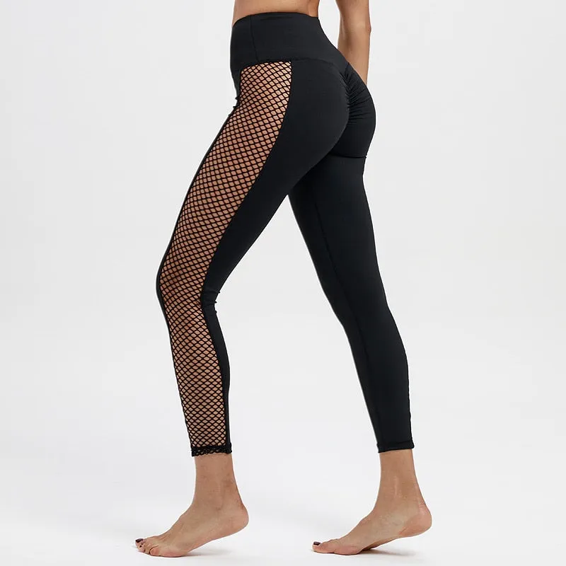 Women's Fitness Polyester High Waist Leggings