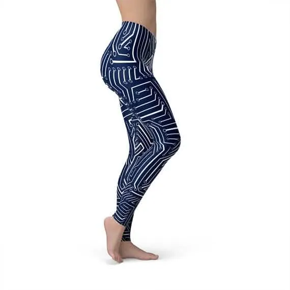 Women's Performance Navy Circuit Active Leggings