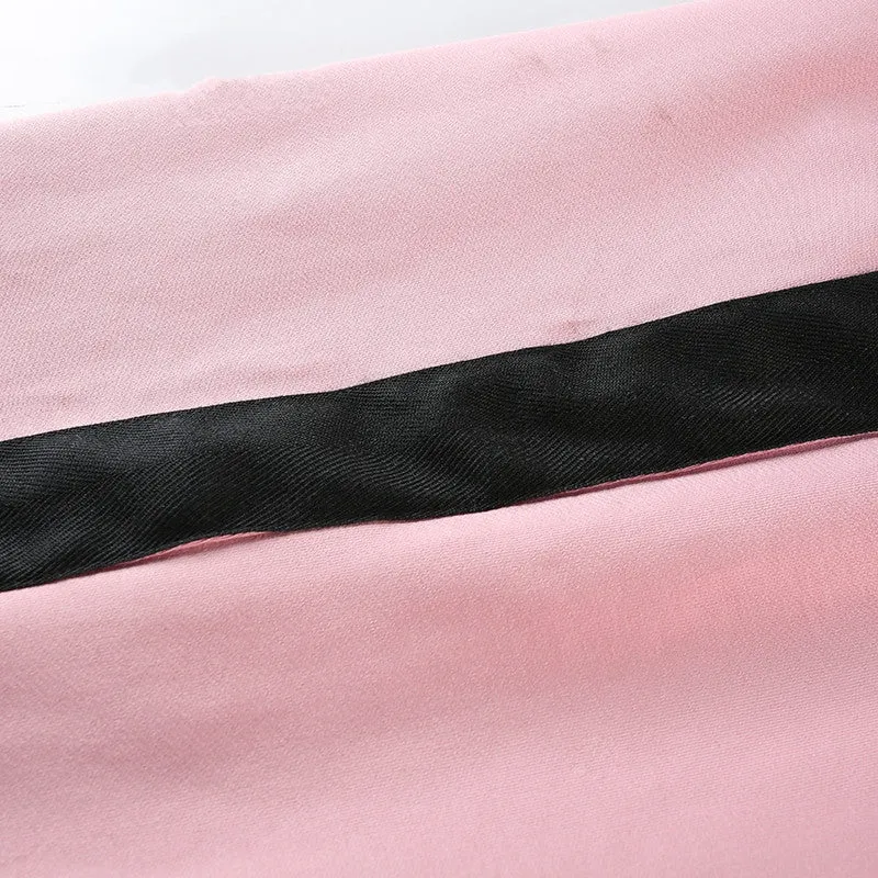Women's Summer Cotton High-Waist Fitness Joggers With Side Stripes