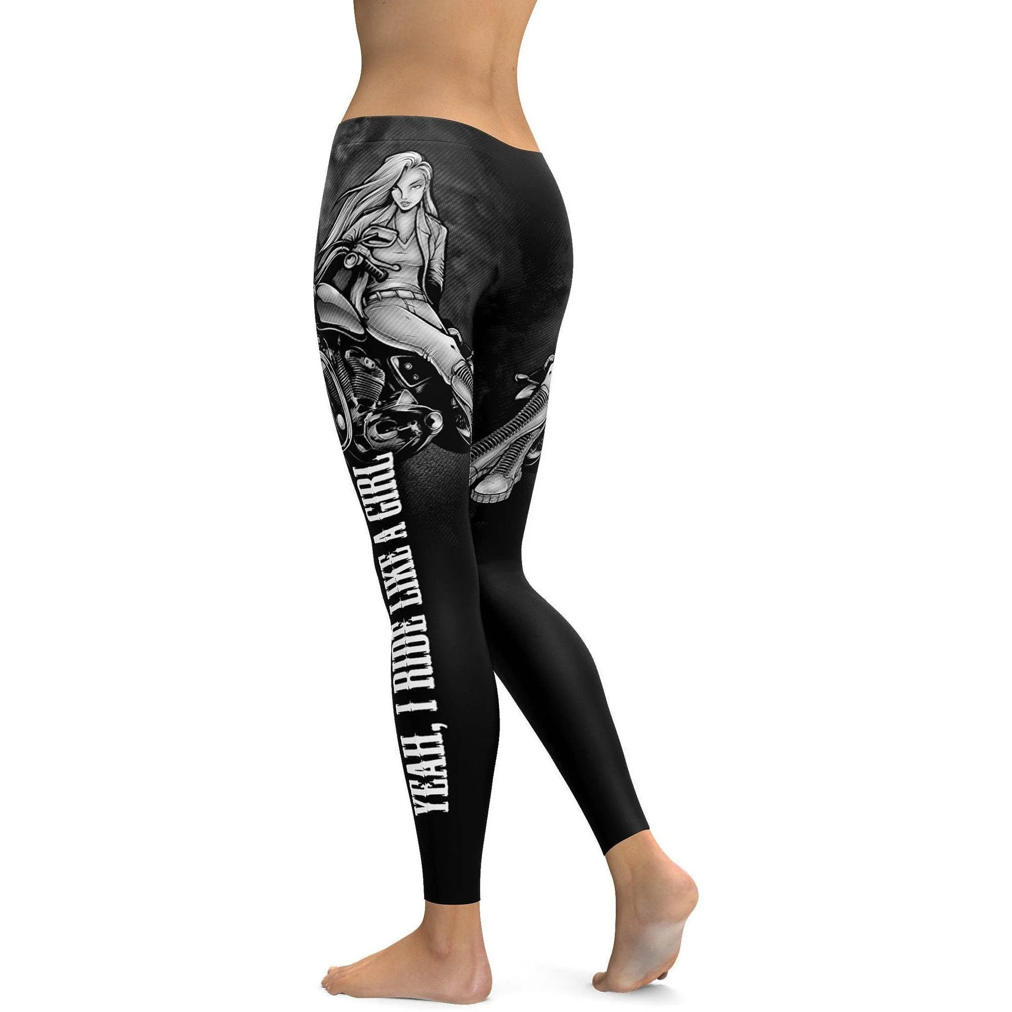 Yeah, I ride like a girl Leggings
