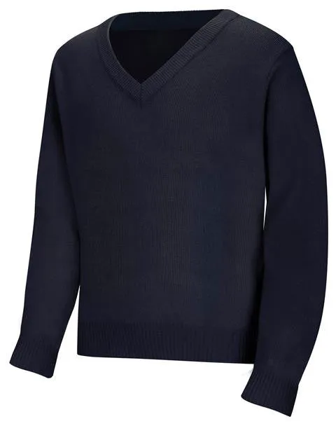 Youth Unisex Long Sleeve V-neck Sweater