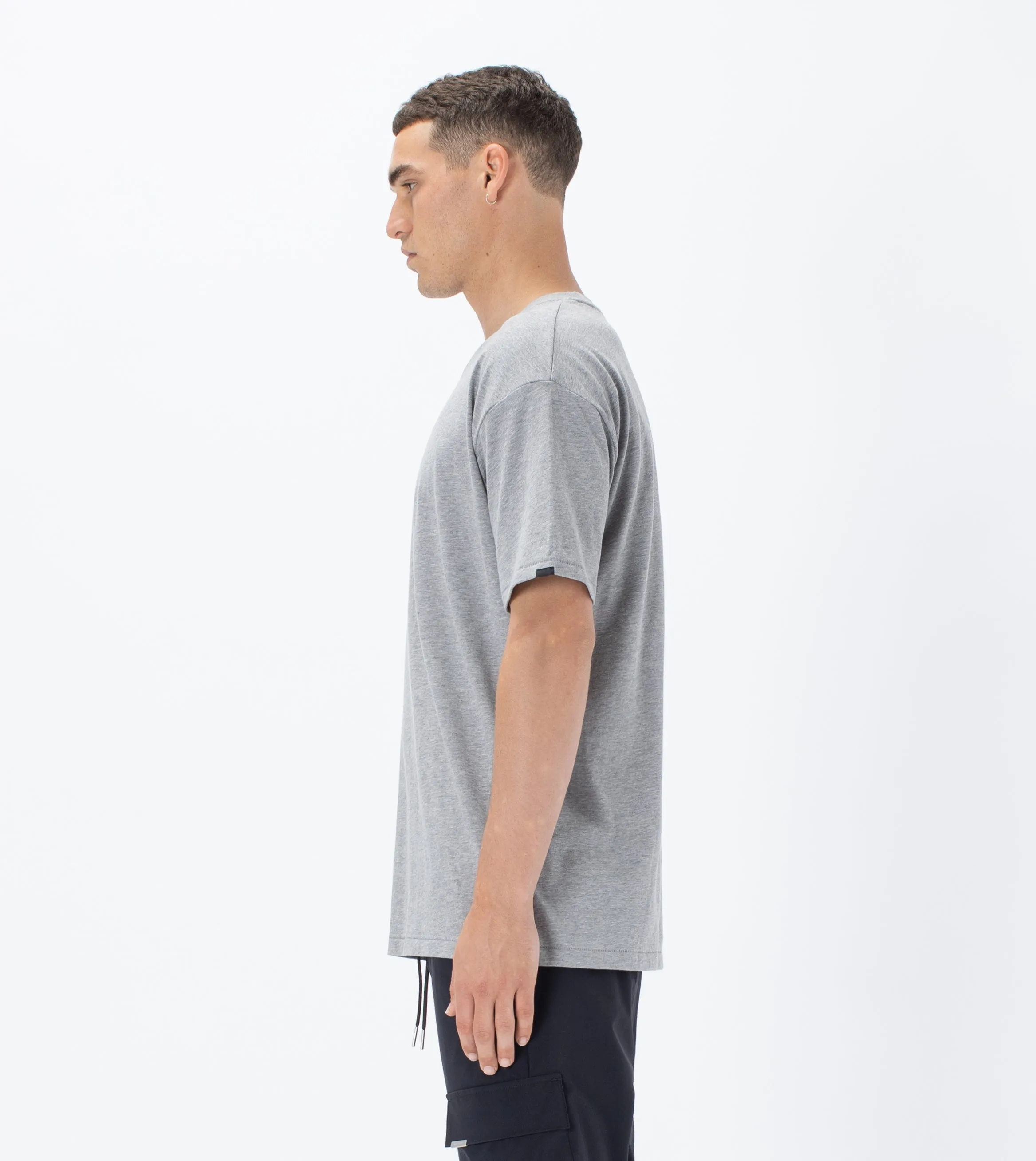 ZNRB Box Tee Dk Grey Marle