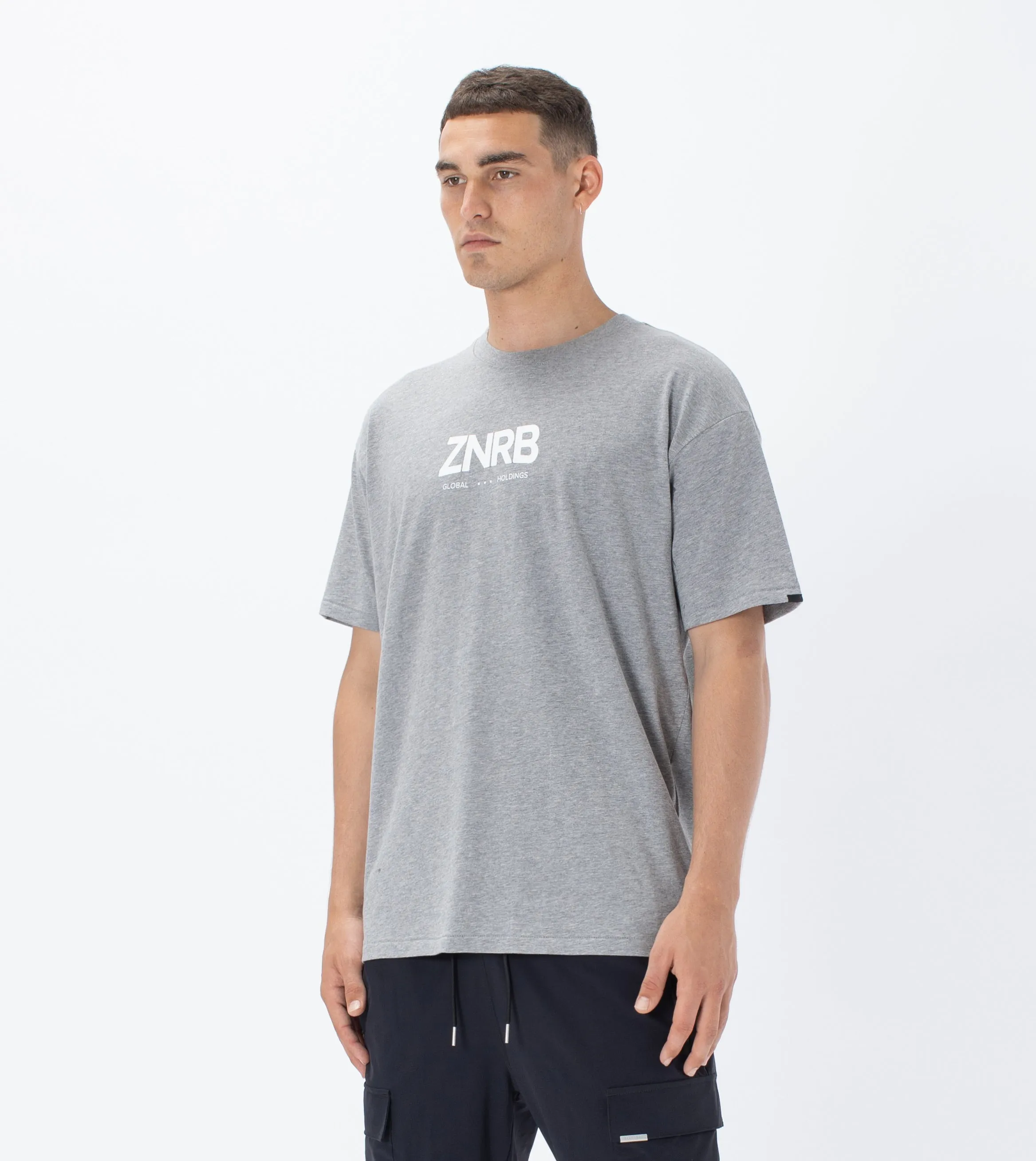 ZNRB Box Tee Dk Grey Marle