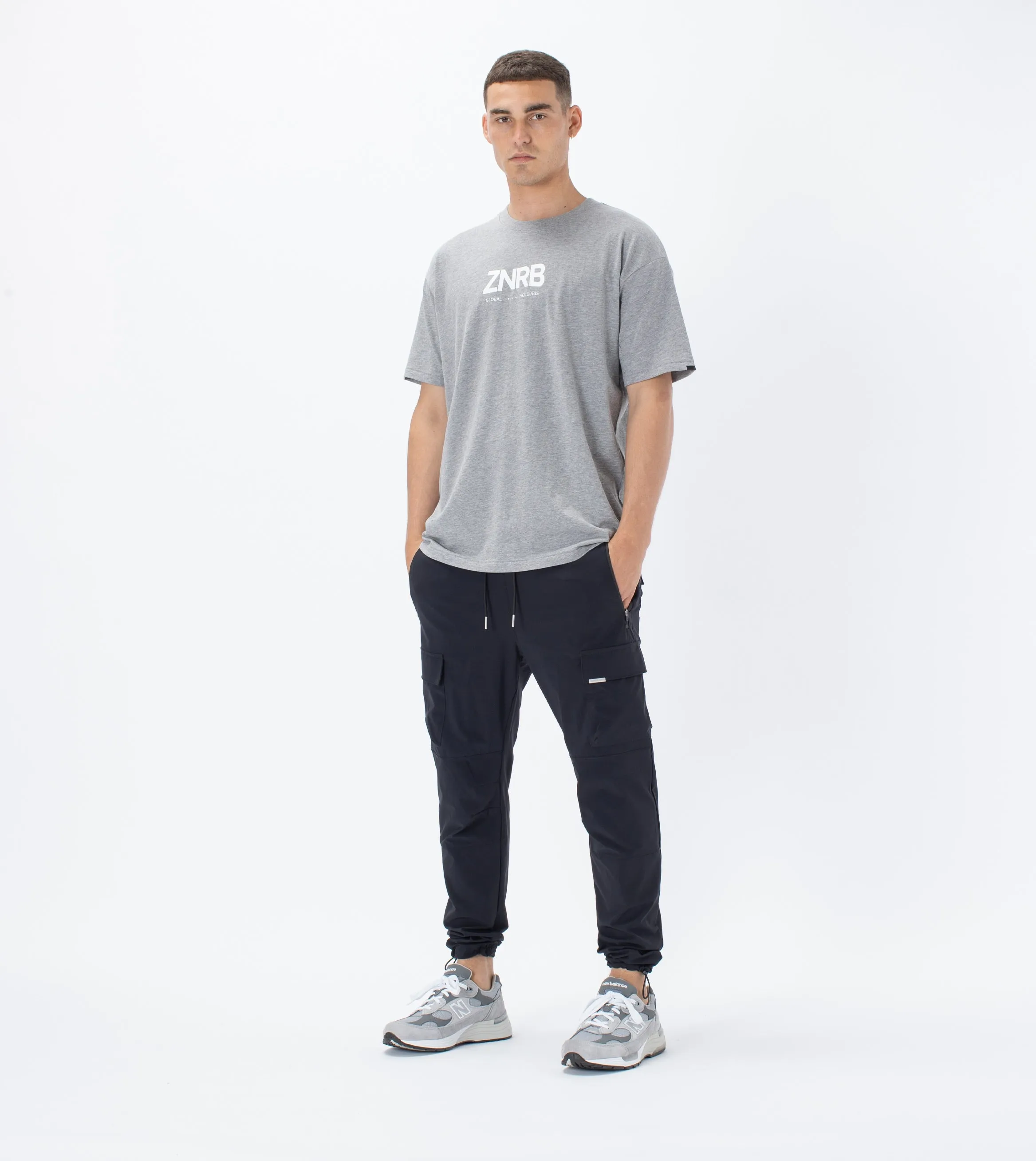 ZNRB Box Tee Dk Grey Marle